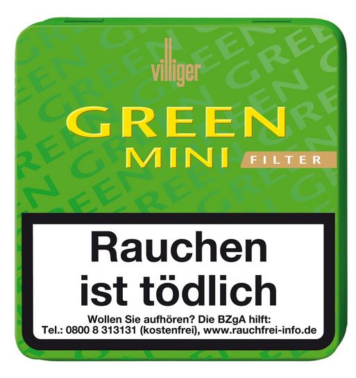 Villiger Green Mini Filter Zigarillos (ehemals Caipirinha) 20er