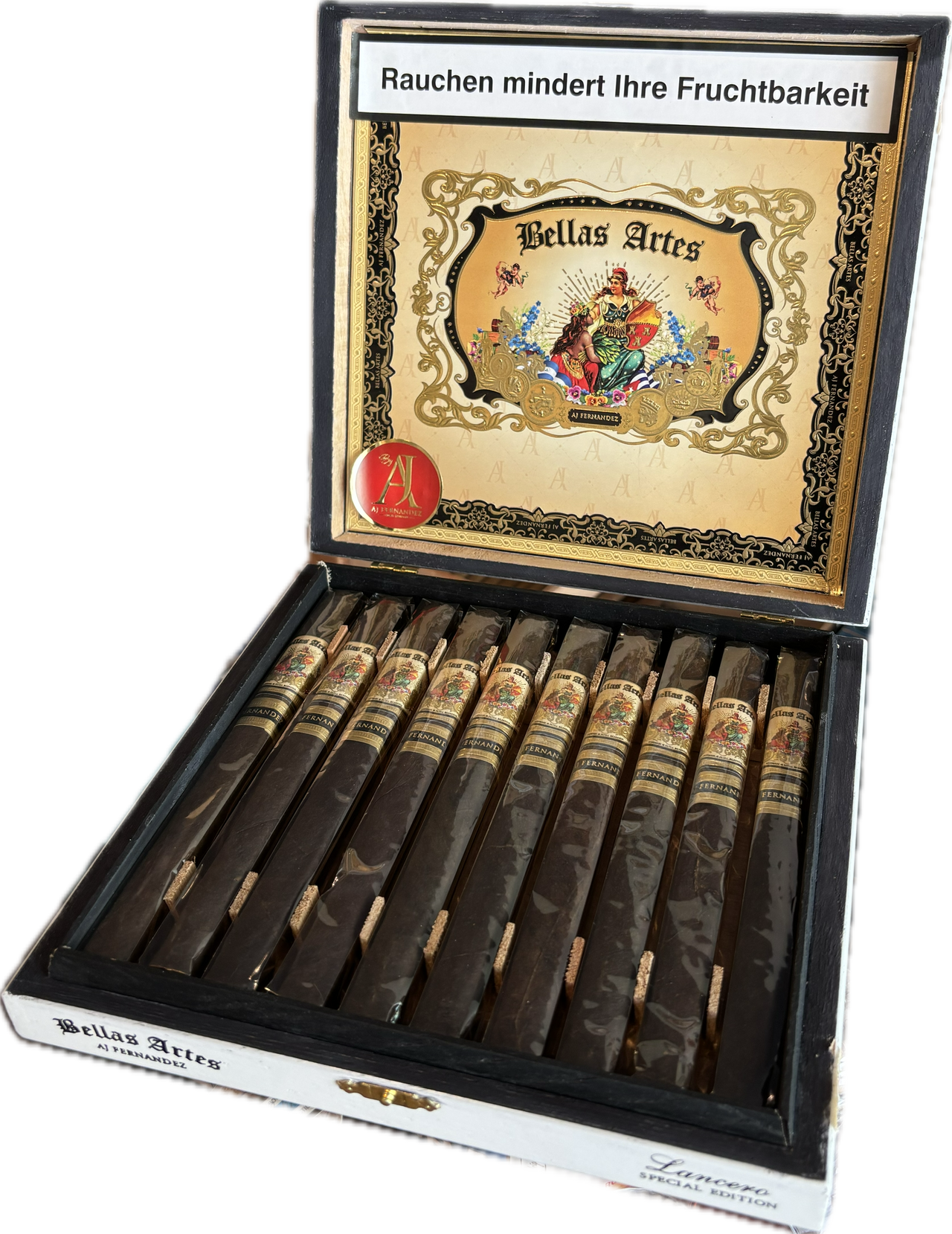 AJ Fernandez Bellas Artes Maduro Lancero