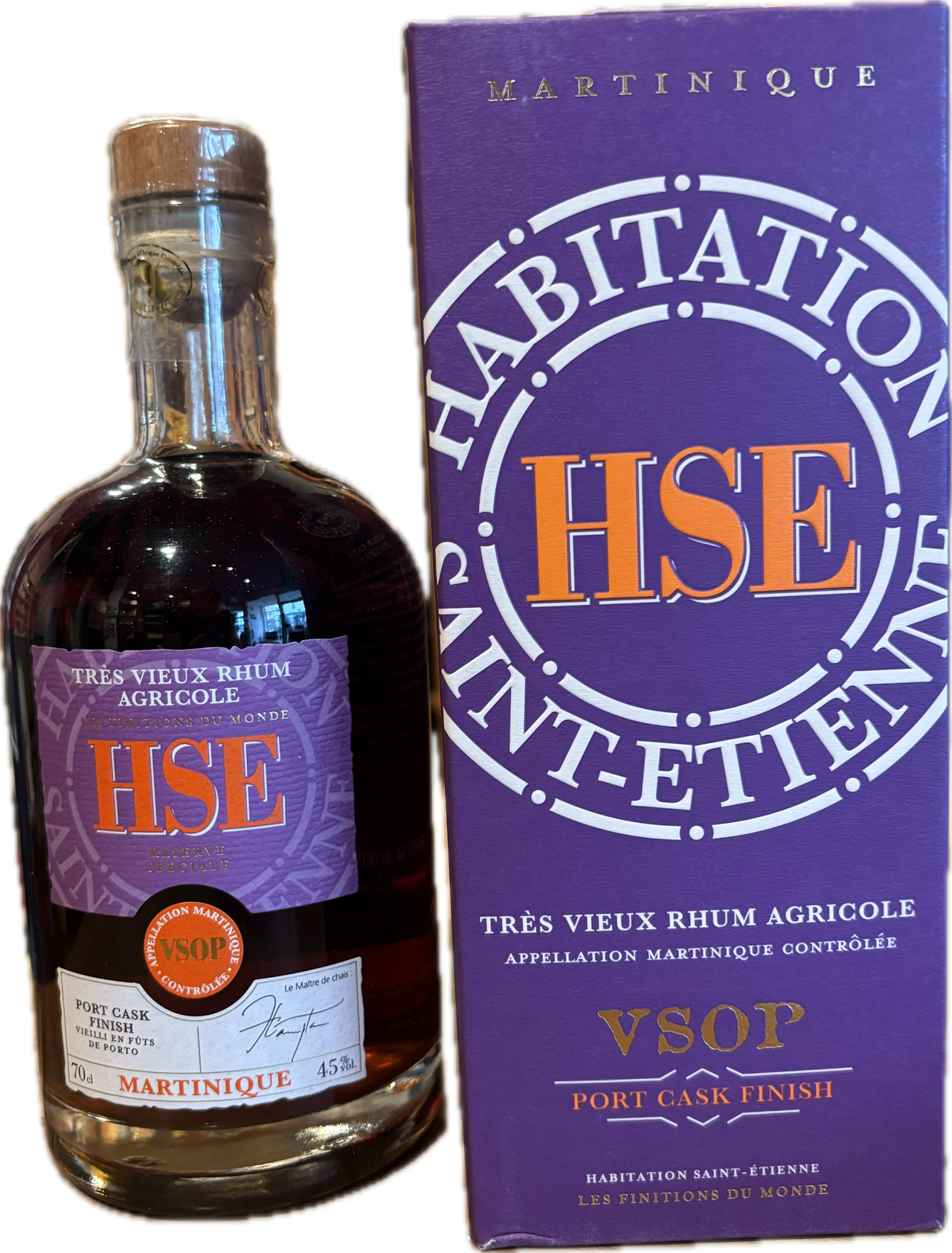 HSE Tres Vieux Rhum Agricole VSOP Post Cask Finish 0,7l, 45% Vol.