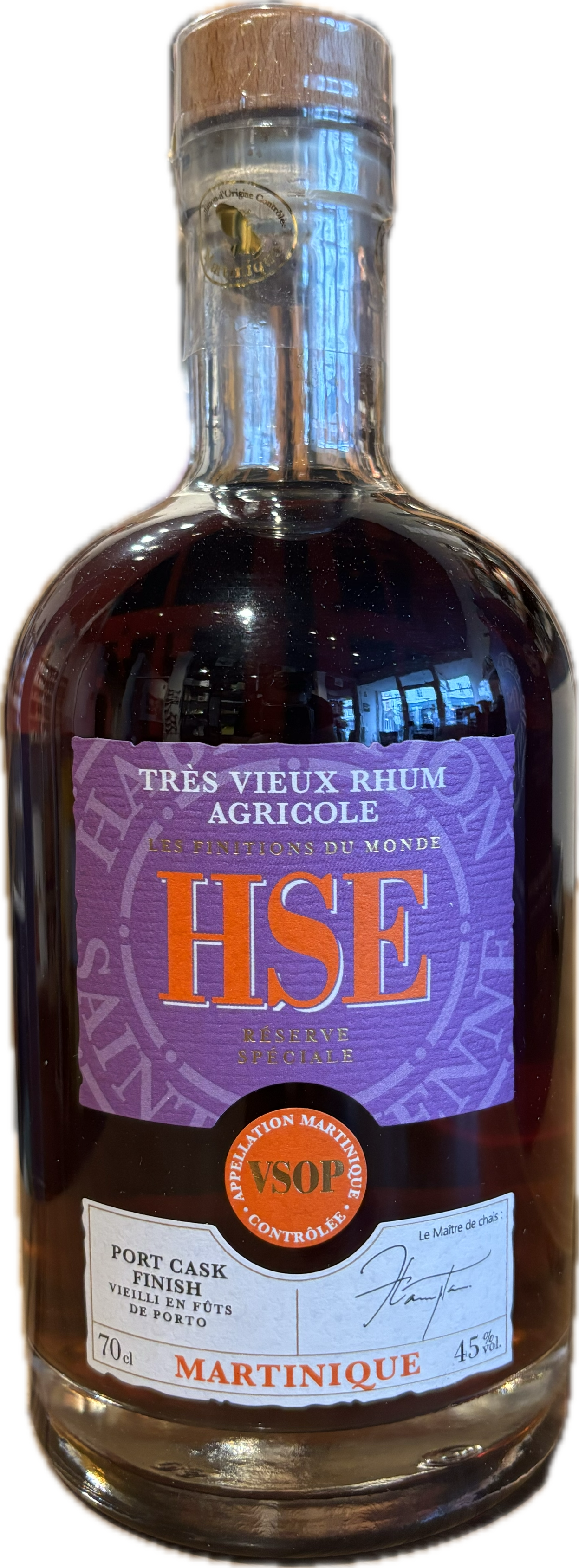 HSE Tres Vieux Rhum Agricole VSOP Post Cask Finish 0,7l, 45% Vol.