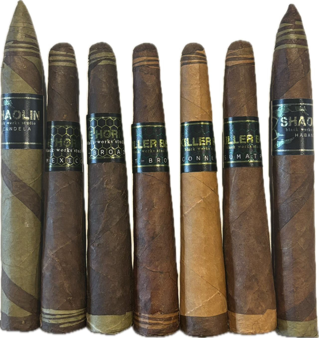 Black Works Studio The Five Temples Seven Star Fist of Shaolin Sampler (24 Zigarren)