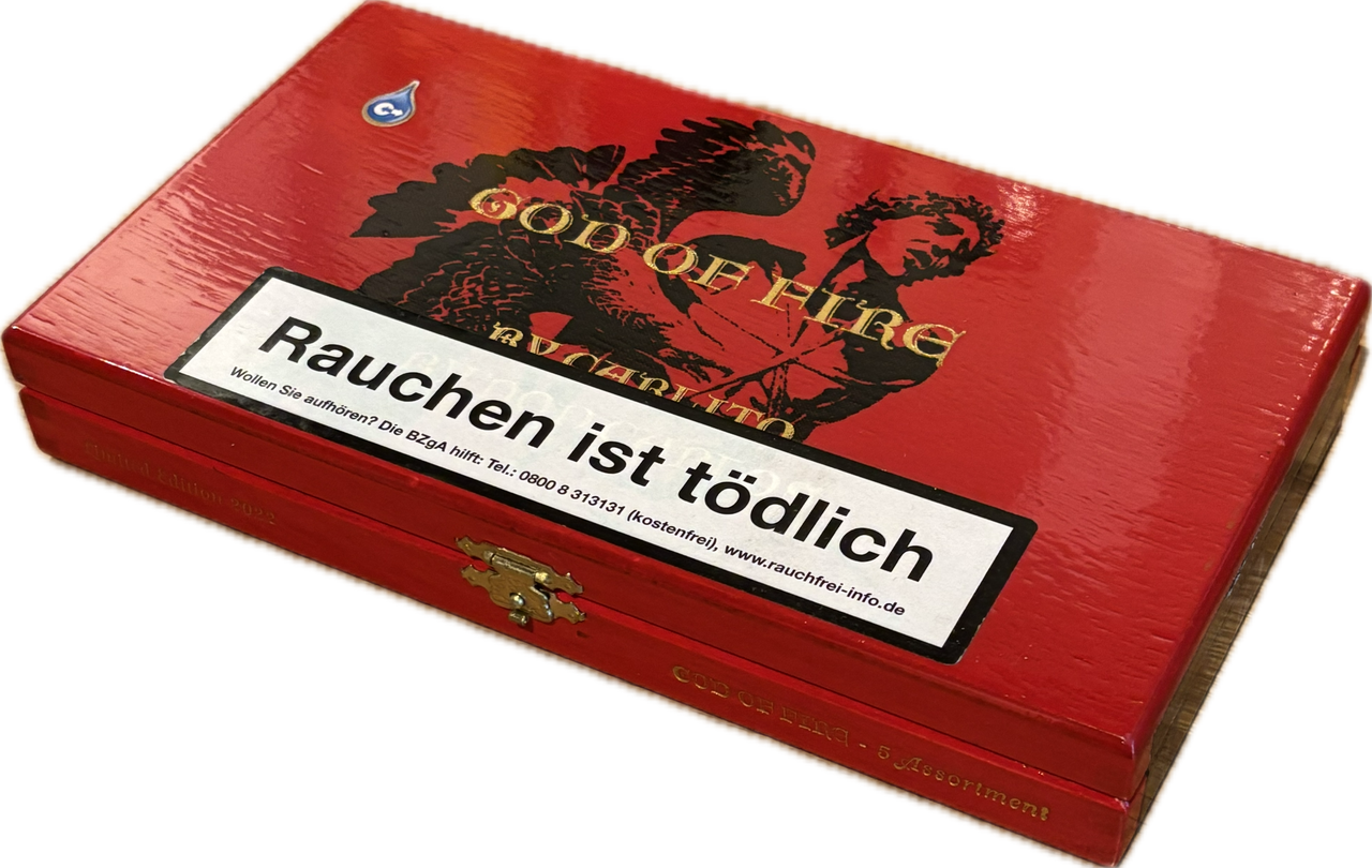 Arturo Fuente God of Fire By Don Carlos and By Carlitos 5er Assortment 2022 release