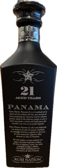 Thumbnail for Rum Nation Panama 21 Jahre 43% 0,7l Black Decanter