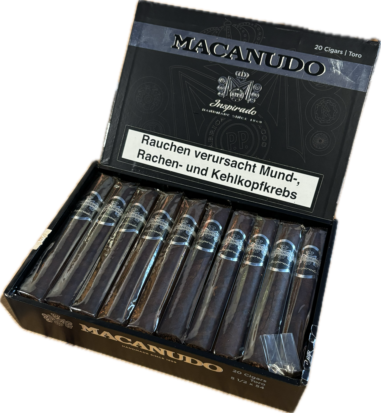 sehr dunkles Design schwarz, silberne Banderole