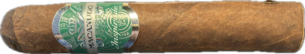 mittelbraune Zigarre, grüne Banderole