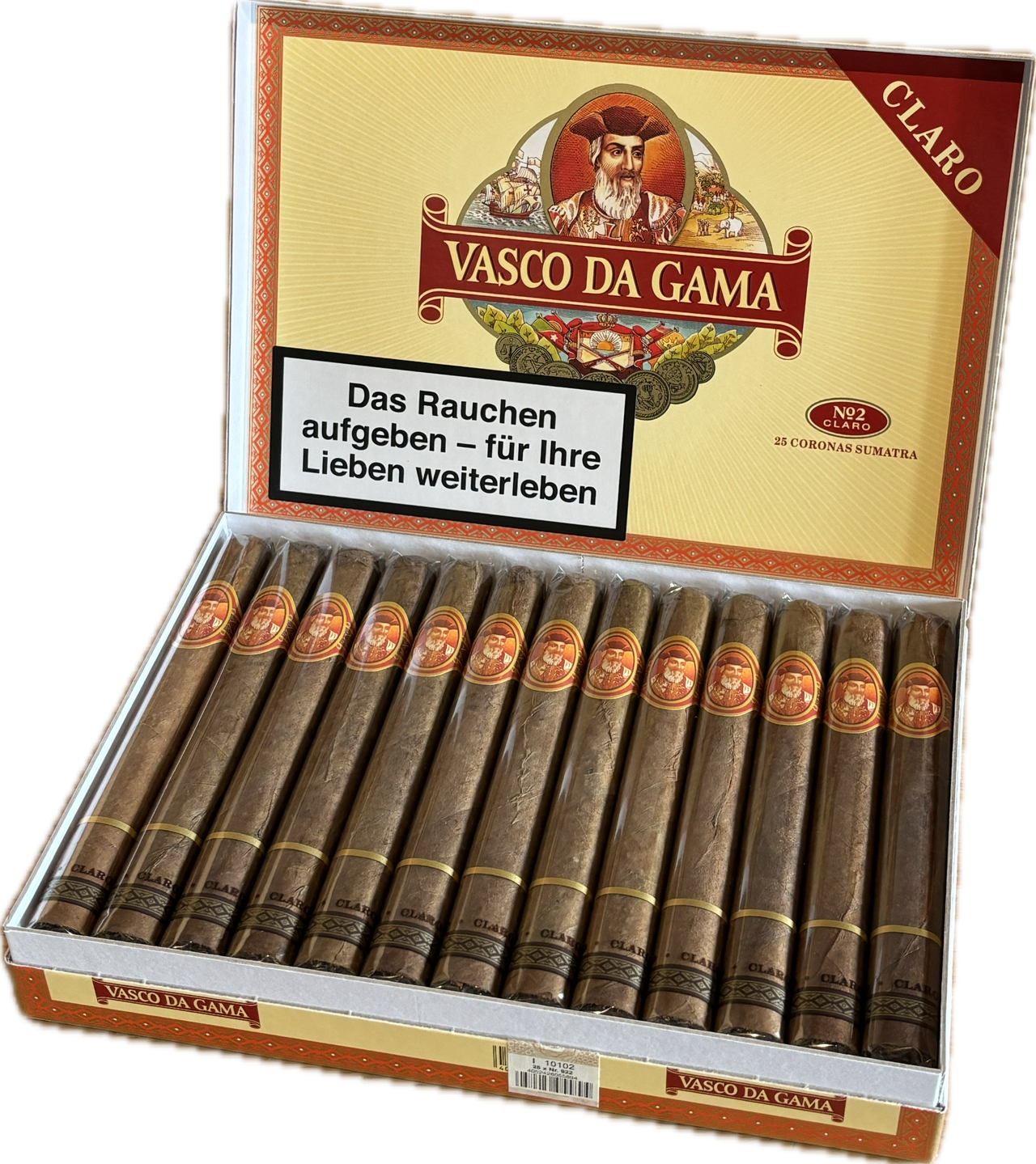 Vasco da Gama No. 2 Claro Sumatra (25er Schachtel)