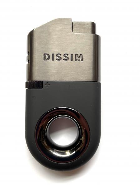 Dissim Inverted Dual Torch Lighter Executive Series Schwarz