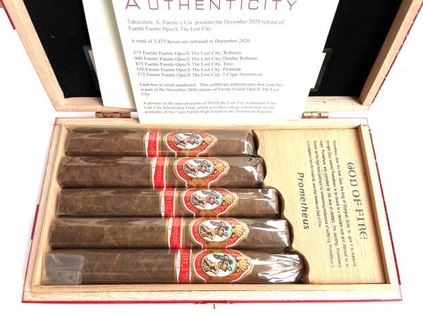 Arturo Fuente God of Fire By Don Carlos and By Carlitos 5er Assortment 2022 release